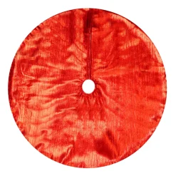 TREE SKIRT 20″ MINI RED METALLIC