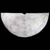 TREE SKIRT 48″ SILVER GLITTER SEQUIN