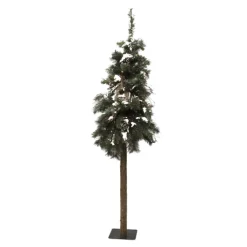 TREE SNOWY ALPINE 5′ 108T MIXED NEEDLES W/ PINE CONES & BIRDHOUSE