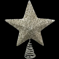 TREE TOP STAR CHAMPAGNE GLITTER 12″