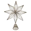 TREE TOP STAR GOLD GLITTER 10”