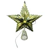 TREE TOP STAR GOLD METAL 11″ W/ LED LIGHTS B/O