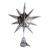 TREE TOP STAR SILVER 12″ HALF CONVEX MIRROR WITH GLITTER