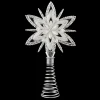 TREE TOP STAR SILVER GLITTER 7.5″ W/ BRIGHT SILVER GLITTER 3D