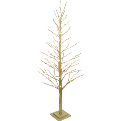 TWIG TREE GOLD 59″ 186 LED WARM WHITE LIGHTS 120V CHAMP. GLTR