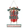 WALL DECOR METAL 10″x14″ – “SLED RIDES”