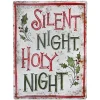 WALL DECOR METAL 10″X14″ RUSTIC/VINTAGE “SILENT NIGHT”