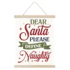 WALL SCROLL “DEAR SANTA, PLEASE DEFINE NAUGHTY” 15.5″x19.5″