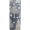 WIRED RIBBON 2.5″X10 YDS BLUE/ GRAY W/ TREE AND SNOWFLAKE