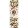 WIRED RIBBON 2.5″X10 YDS IVORY W/ PINE CONE IN SPRUCE & BAUBLES