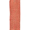 WIRED RIBBON 2.5″X10 YDS RED W/NAT. WEAVE