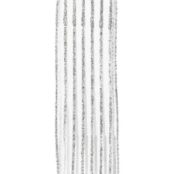 WIRED RIBBON 2.5″X10 YDS SILVER SHEER W/ SILVER GLITTER