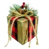 WOODEN GIFT BOX 3.5″x5″ WITH RUSTIC | BUFFALO PLAID DECORATION