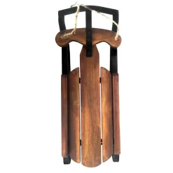 WOODEN SLEIGH 16″ BROWN/NAT