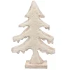 WOODEN TREE 14″ W/ SHERPA NATURAL/WHITE