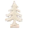 WOODEN TREE 10″ W/ SHERPA NATURAL/WHITE