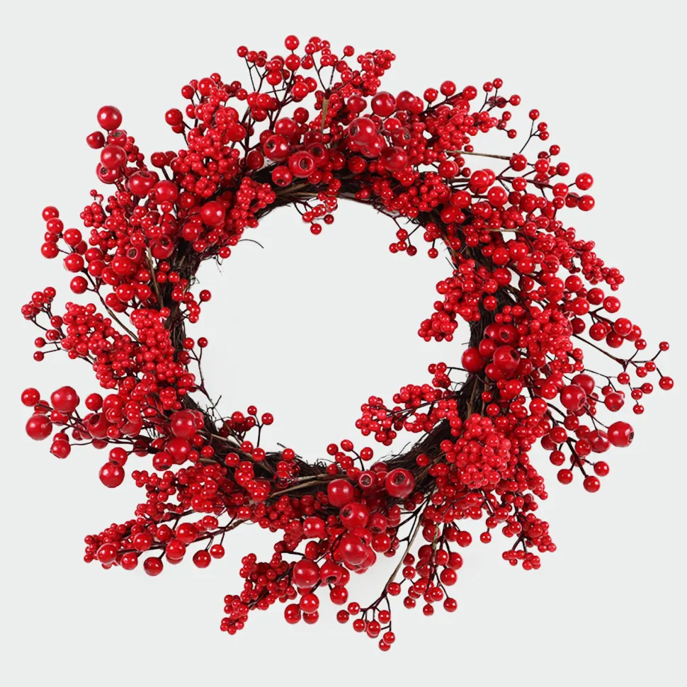WREATH BERRY 24″ RED MIXED BERRIES