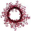 WREATH BERRY 22″ SHINY RED
