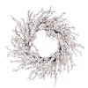 WREATH BERRY 20″ WHITE SNOW BERRY