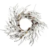 WREATH FARMHOUSE 28″ W/ BIRCH LOOK GRASS & MINI PINE CONES