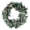 WREATH FROSTED GROUSE PINE 36′ 180 TIPS W/ PINE CONES