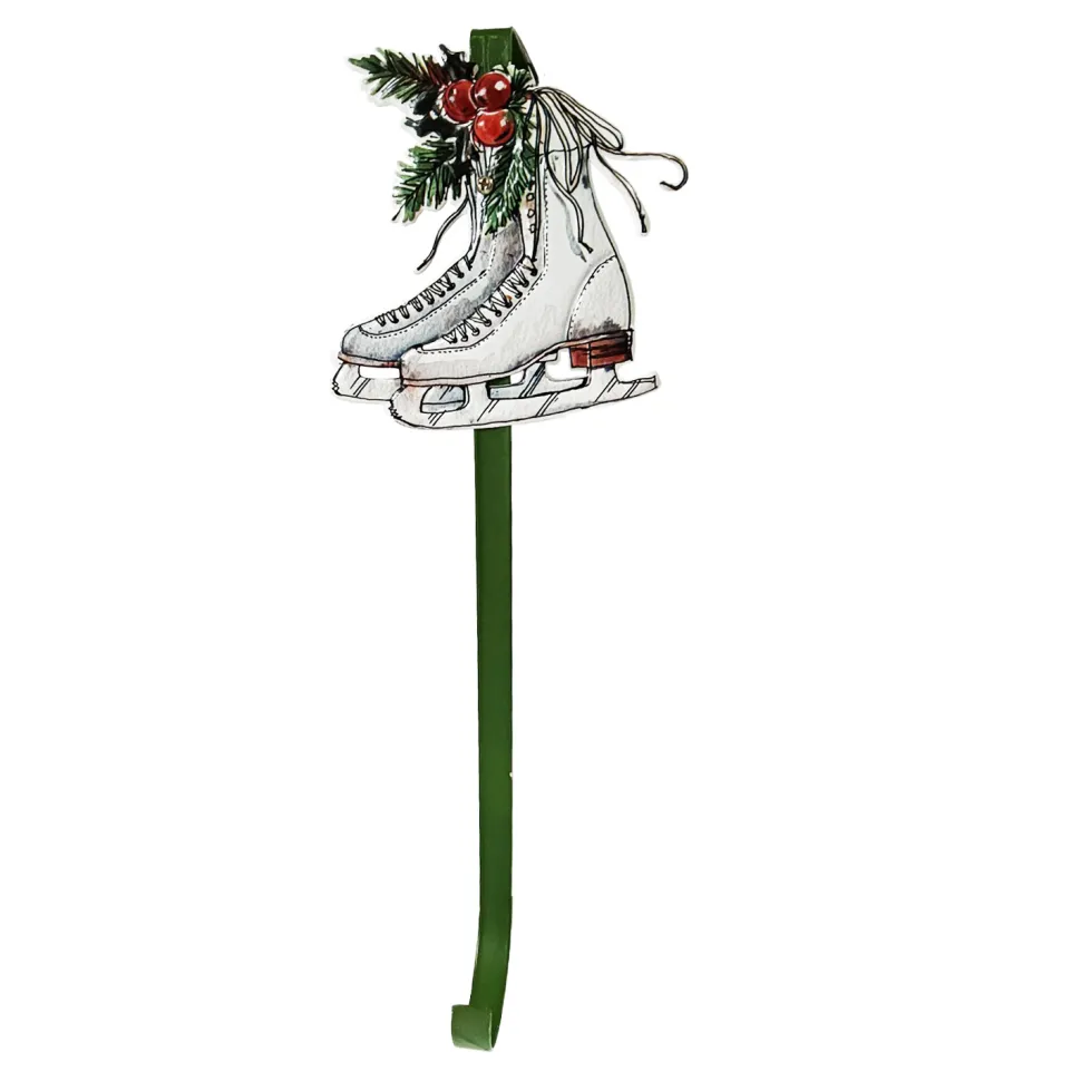 WREATH HANGER 15.5″ METAL W/ ICE SKATES