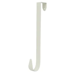 WREATH HANGER 12″ SHINY WHITE