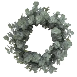 WREATH MIXED LEAVES 24″ EUCALYPTUS