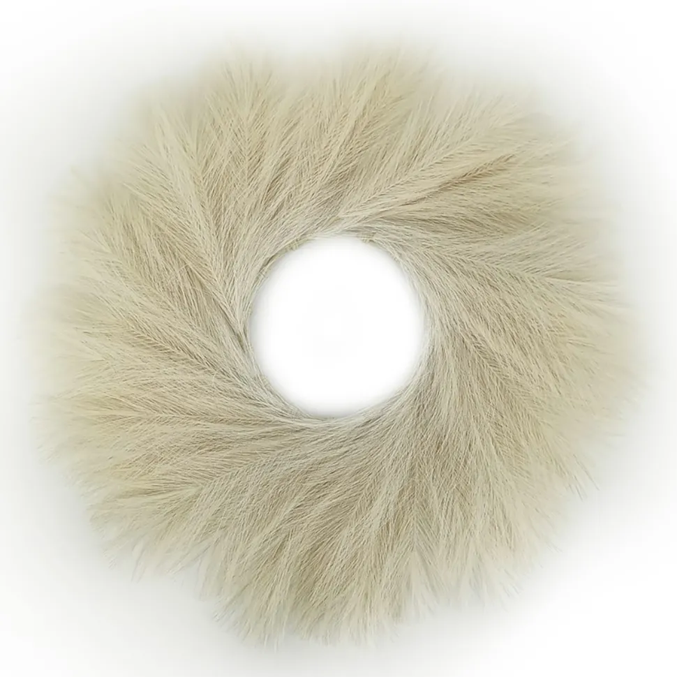 WREATH PAMPAS GRASS 24″ IVORY/ NATURAL
