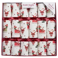 XMAS CRACKER DLX 6PC X 12″ SANTA & SLEIGH WITH PICCADILLY GIFT INSIDE